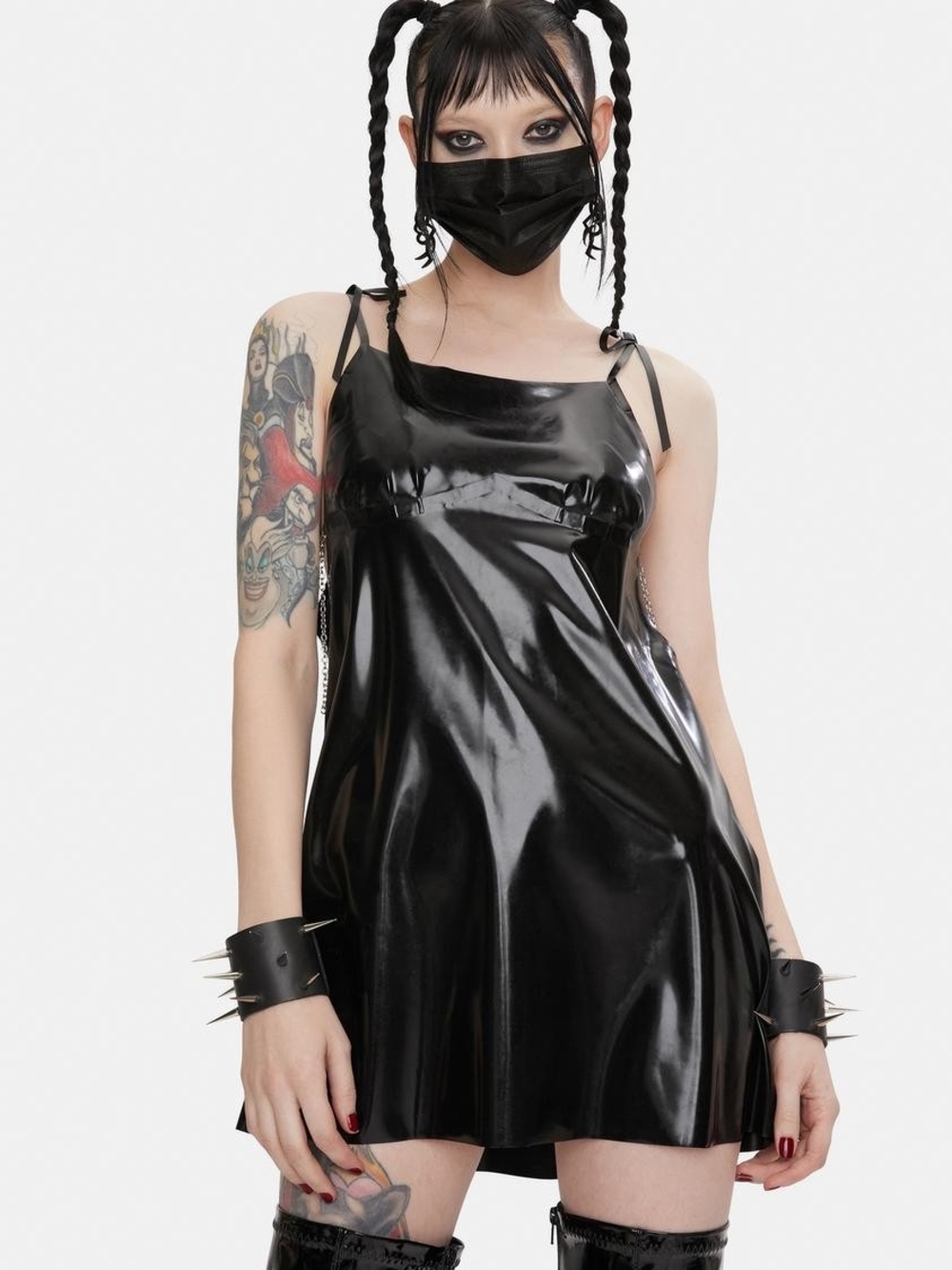 Busted Brand Holly Latex Dress